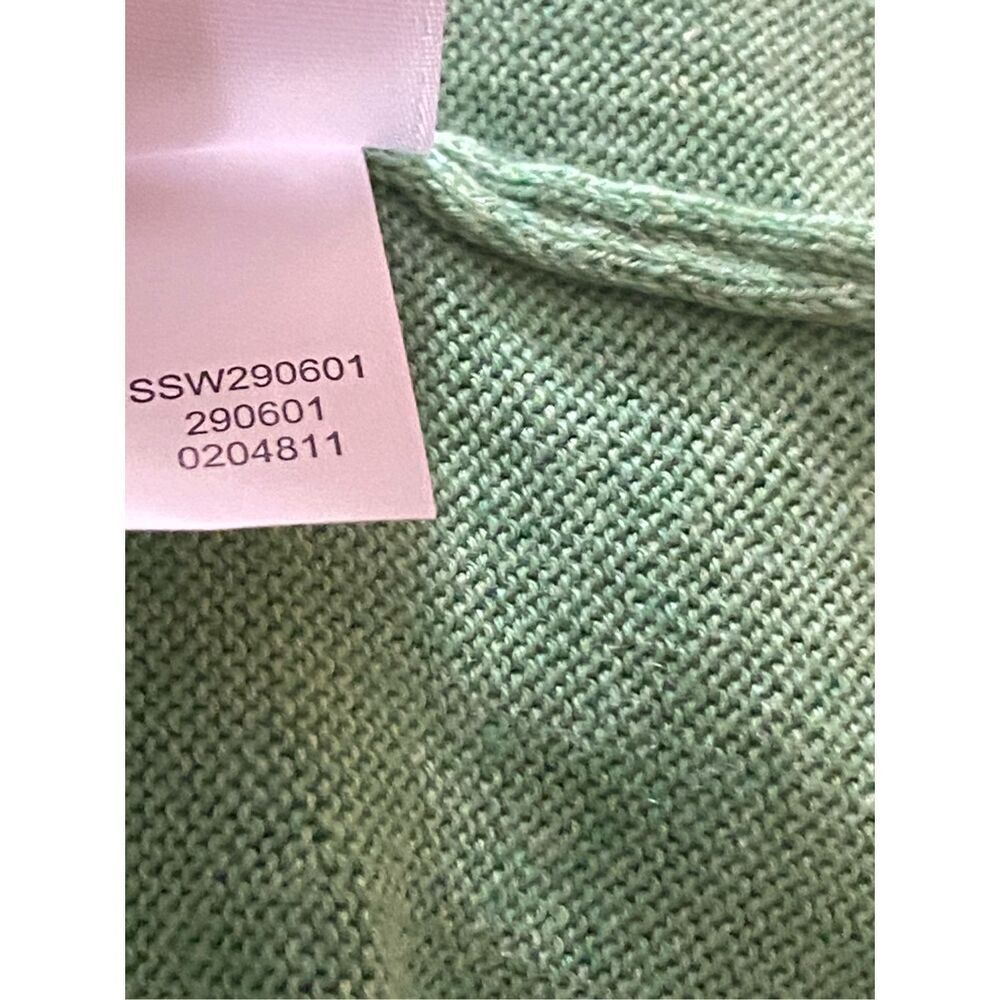 J. Jill Green Organic Cotton Button Front Women's Cardigan Sweater Size XL - Picture 6 of 7